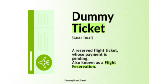 What is dummy ticket