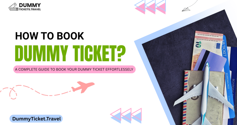 How to Book Dummy Flight Ticket for free