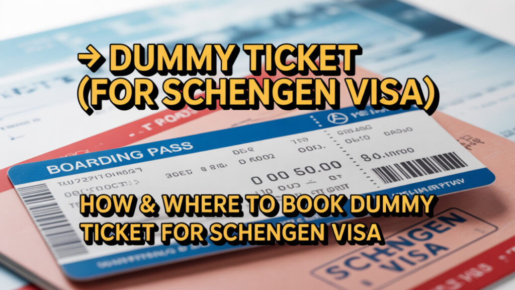 Dummy ticket Schengen Visa