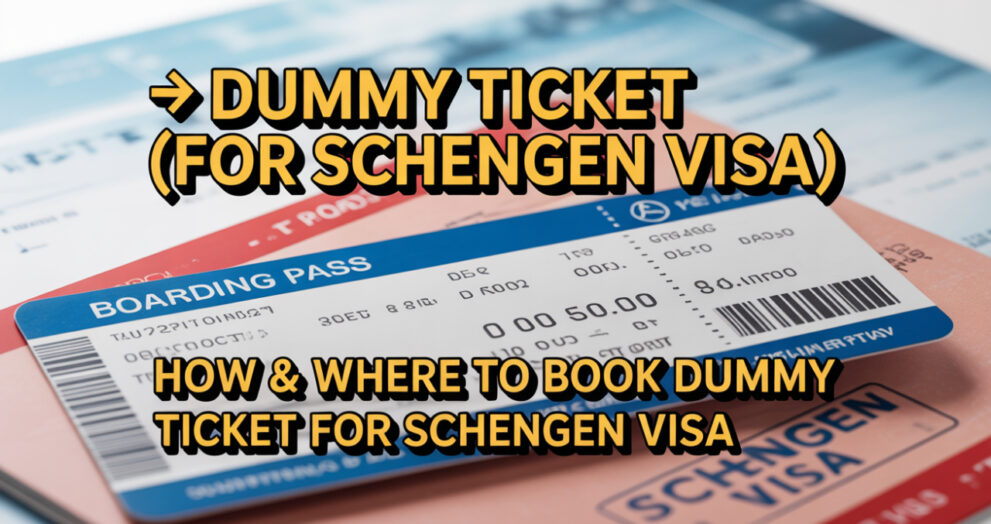Dummy ticket Schengen Visa