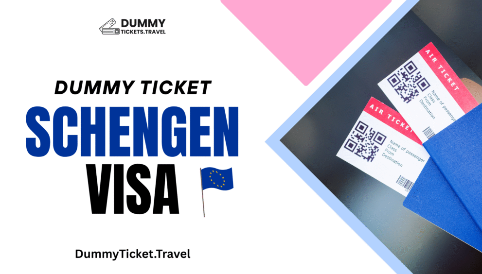 dummy ticket for Schengen visa