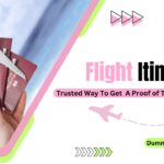 Flgiht itinerary for visa