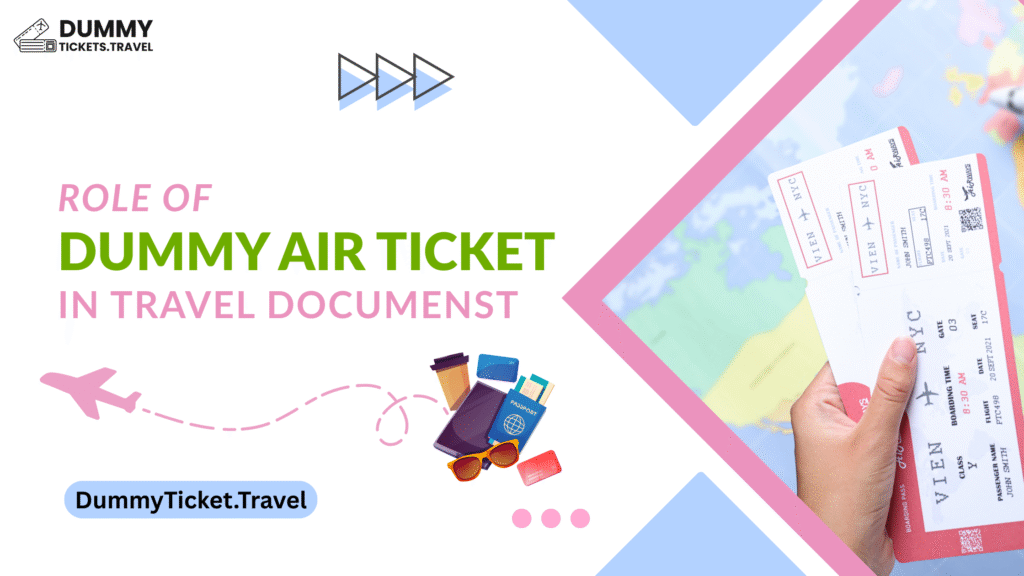 Dummy Air Ticket Blog Banner