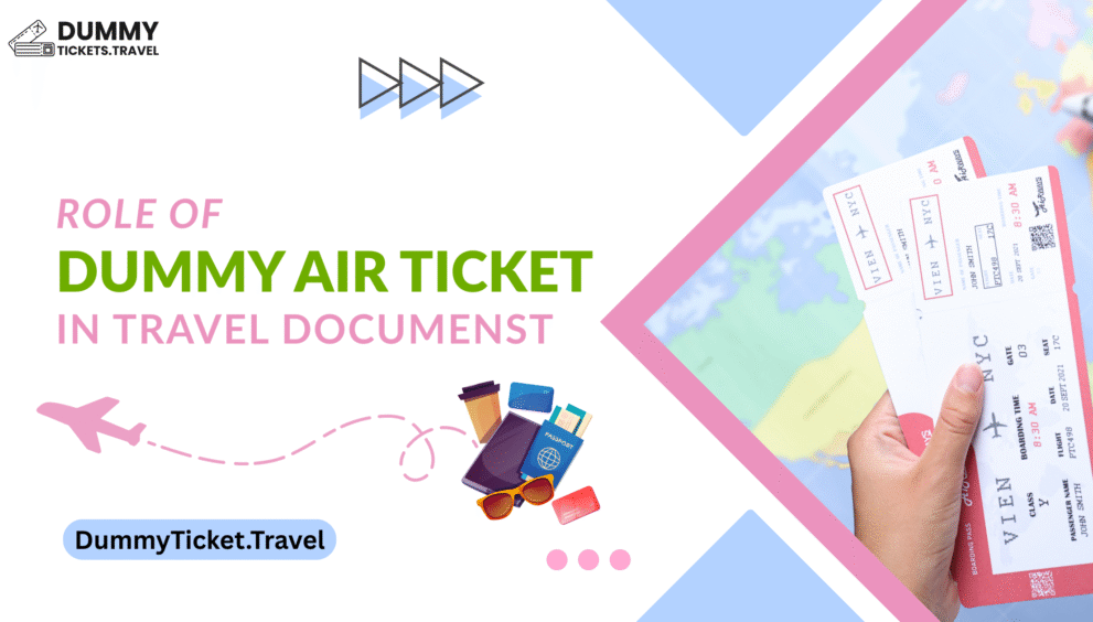 Dummy Air Ticket Blog Banner