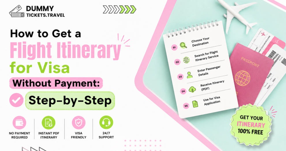 Flight Reservation for visa without Payment