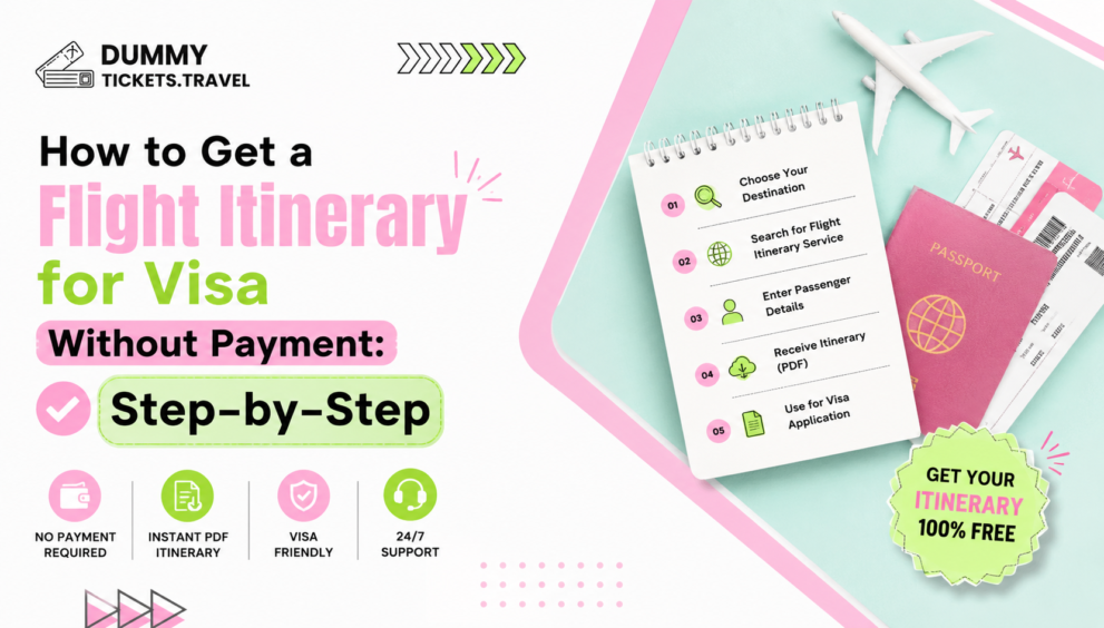 Flight Reservation for visa without Payment