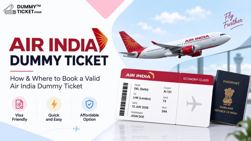 Air India Dummy Ticket