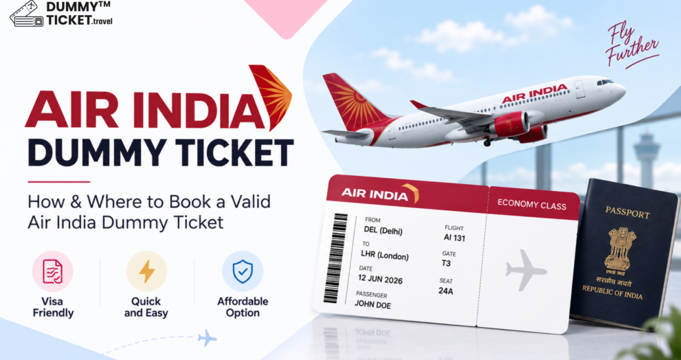Air India Dummy Ticket