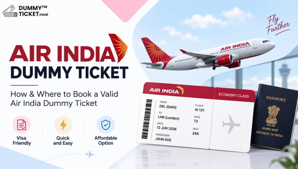 Air India Dummy Ticket