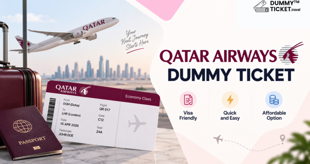 Qatar Airwasy Dummy Ticket