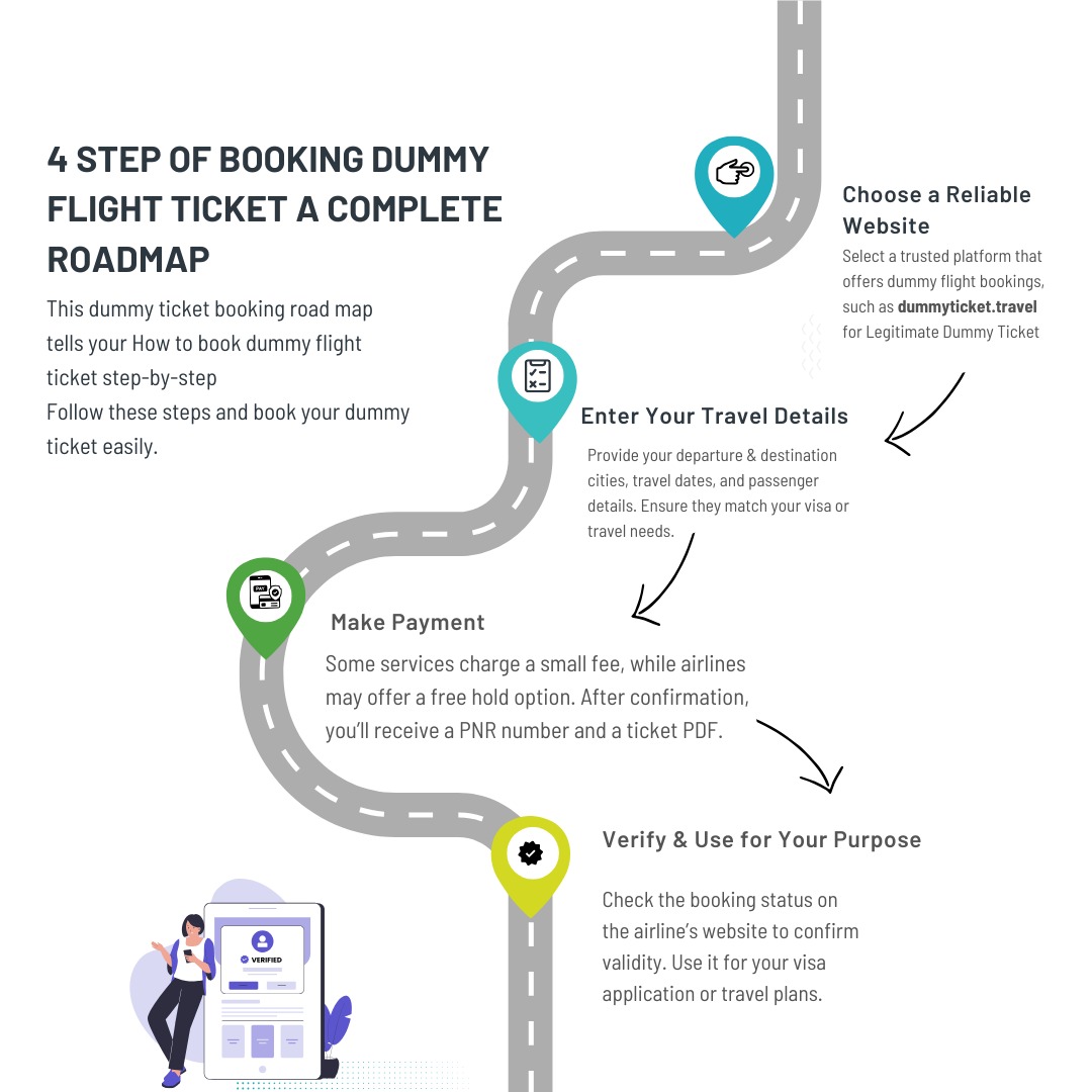 dummy flight ticket